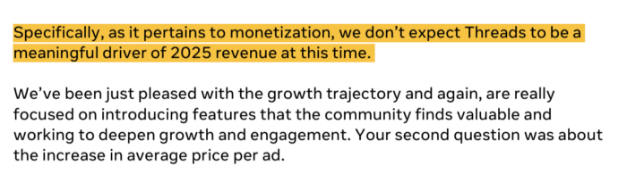Threads Monetization